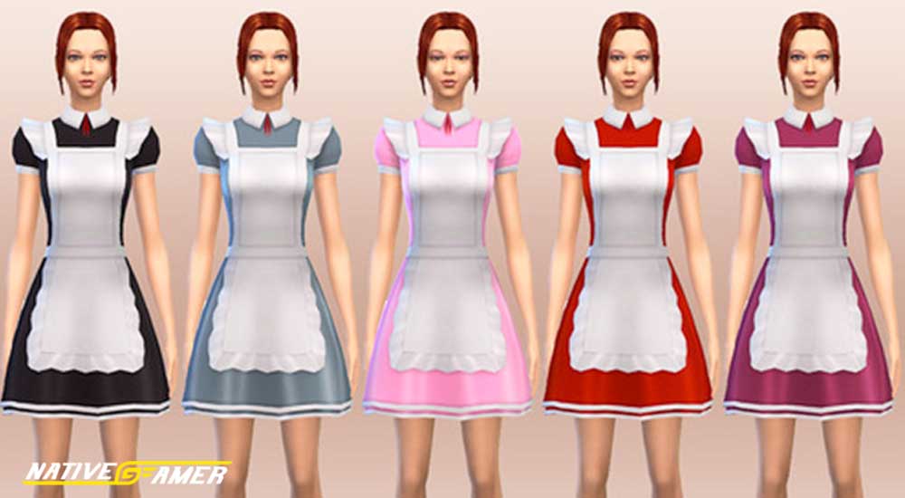 Sims 4 Maid Outfit