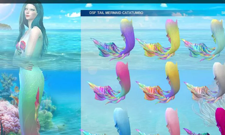 sims 4 New Mermaid Tails