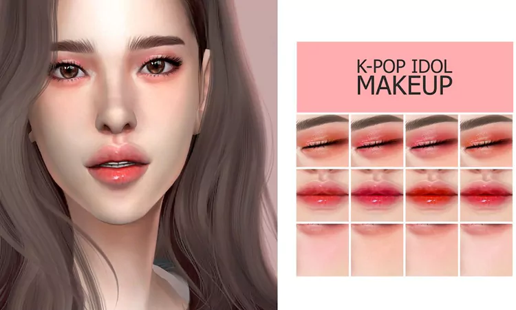 Sims 4 K-pop Idol Makeup