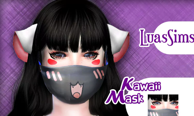 Sims 4 Kawaii Mask