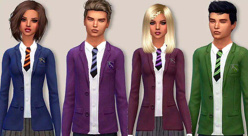 Sims 4 School Uniform