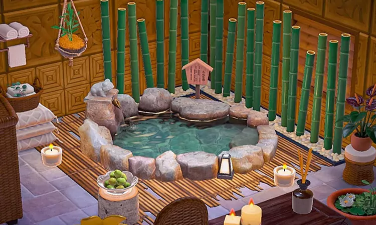 ACNH Bathhouse Bamboo