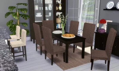 15 Best Sims 4 Dining Room CC & Mods Furniture Sets & More