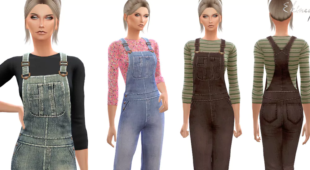 Best Sims 4 Female Overalls Outfits CC