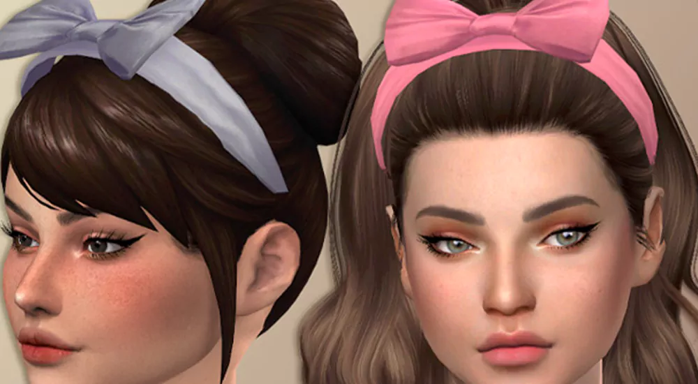 Best Sims 4 Hair Bow CC & Mods Headband & Accessories