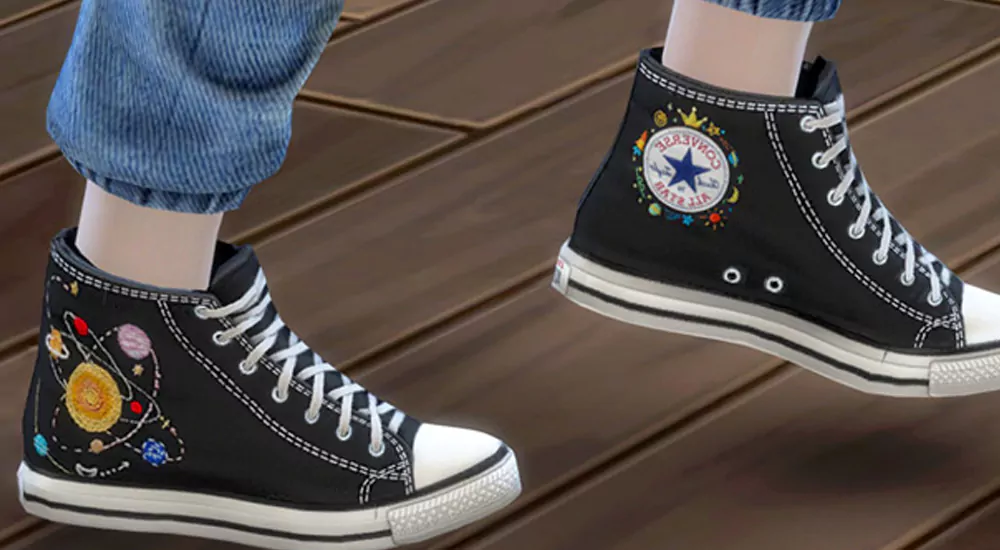 Best Sims 4 High Top Sneakers CC