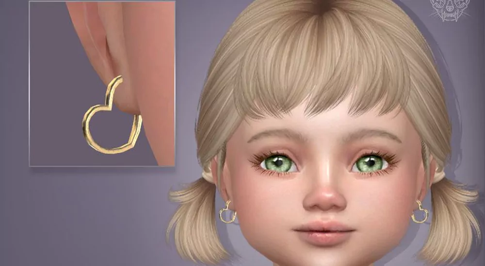 Best Sims 4 Toddler Earrings CC