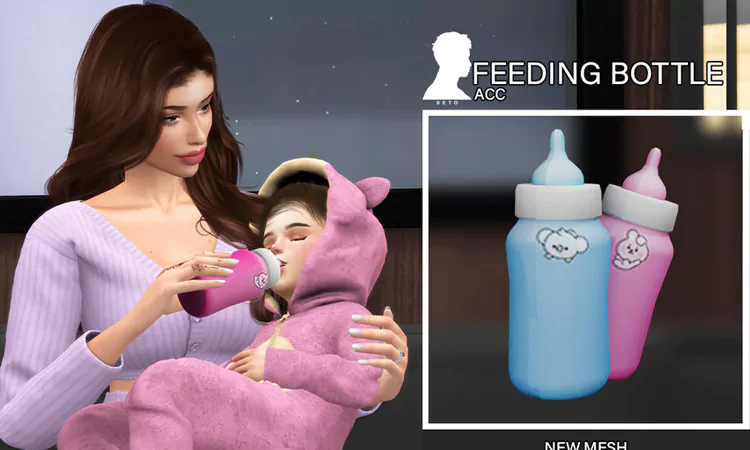 Sims 4 Baby Bottle, Giraffe Pacifier