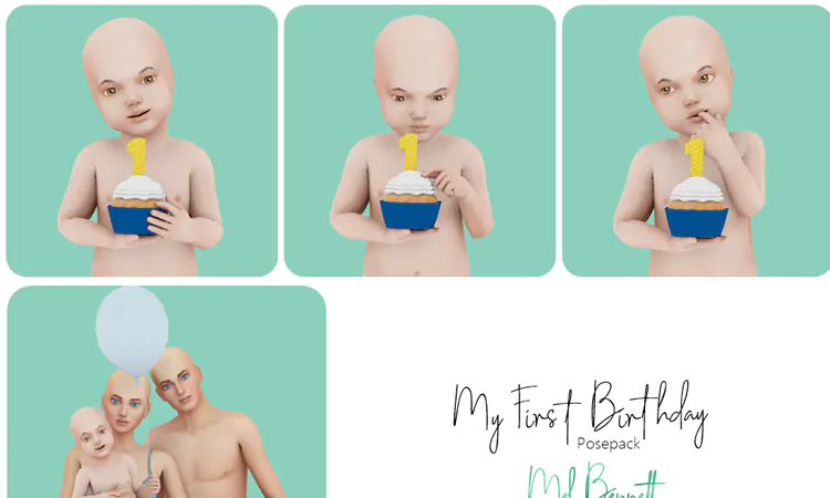 Sims 4 Baby Firsts Pose Pack