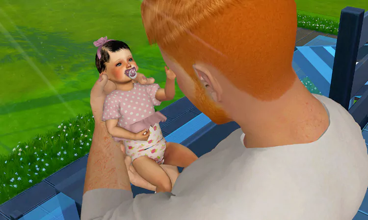 Sims 4 Baby Hair TS4 to TS2