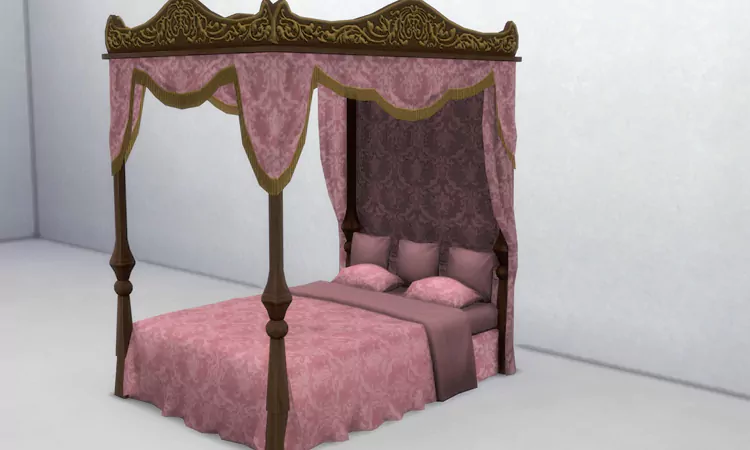 Sims 4 Canopy French Bed