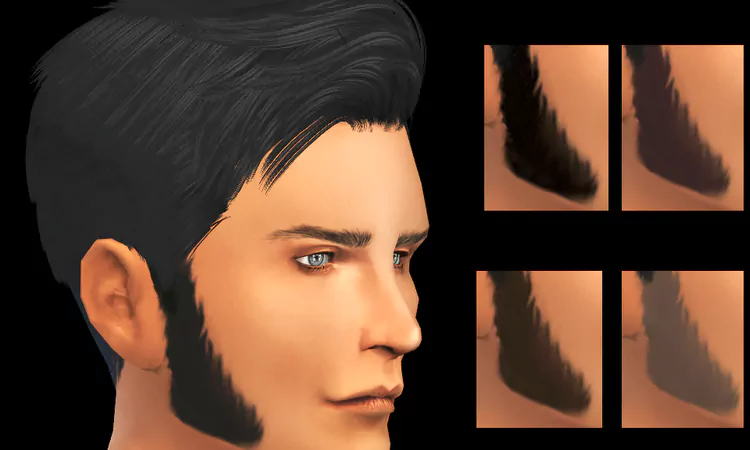 Sims 4 Copacetic Sideburns