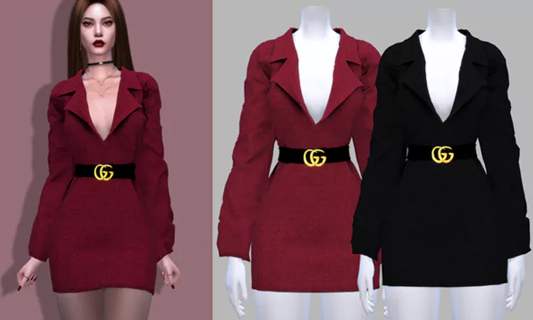 Sims 4 Costume Dress Gucci