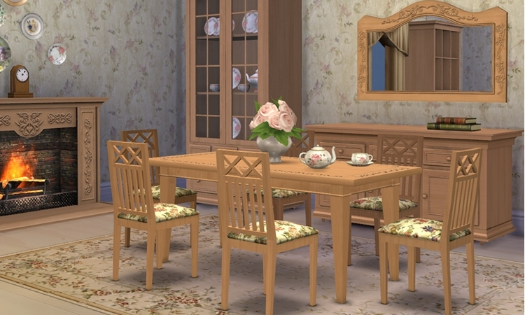 Sims 4 Dining Room Provence - Severinka