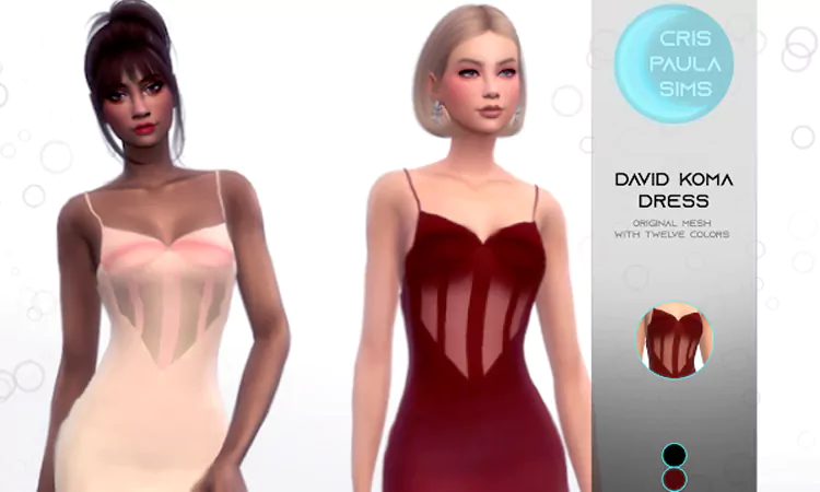 Sims 4 Dress David Koma