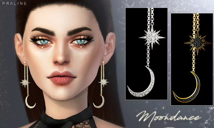 Sims 4 Earrings Moondance