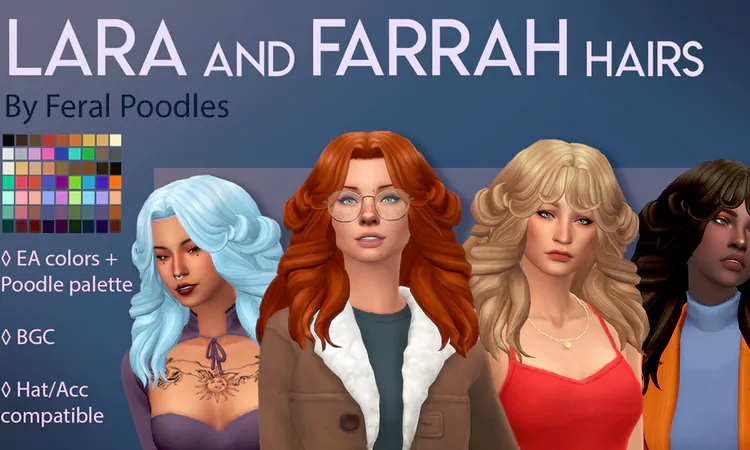 Sims 4 Flip Farrah Hair