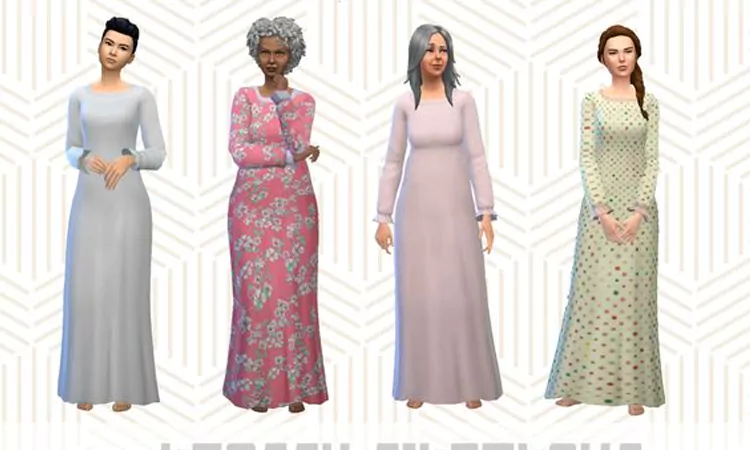 Sims 4 Granny Nightgown