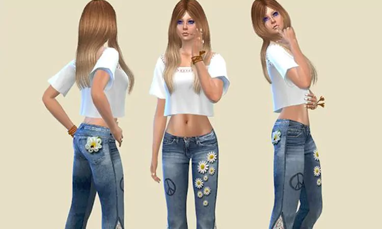 Sims 4 Hippie Jeans