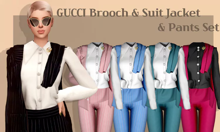 Sims 4 Jackets of Gucci