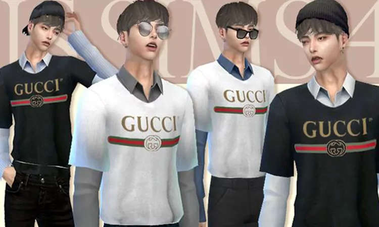 Sims 4 Men Gucci Set