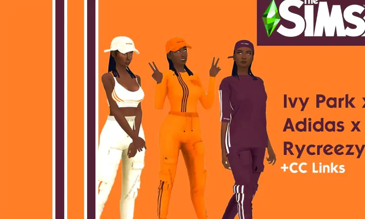 Sims 4 Pack of Adidas Ivy Park, Rycreezy, Fan Stuff
