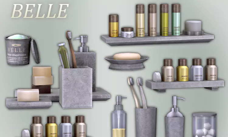 Sims 4 Set of Belle Cosmetics