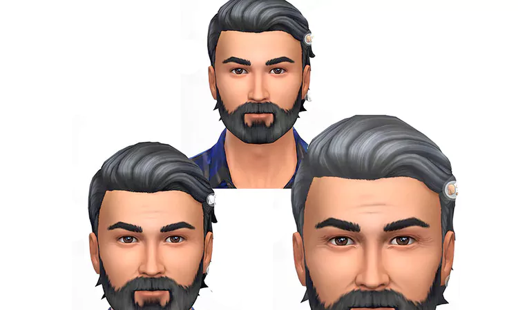 Sims 4 Set of Gradual Aging Wrinkle
