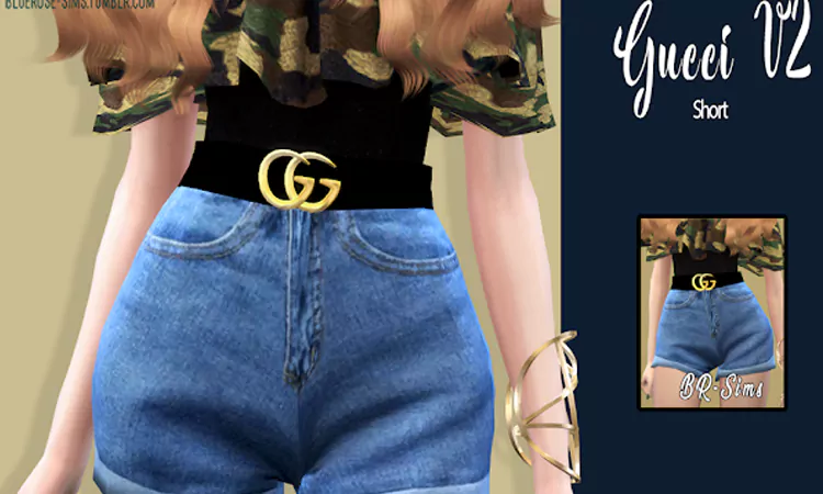 Sims 4 Shorts of Gucci