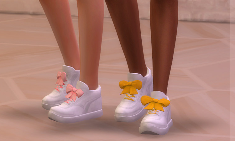 Sims 4 Sneakers Bow