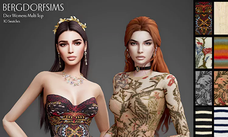 Sims 4 Women Multi Top
